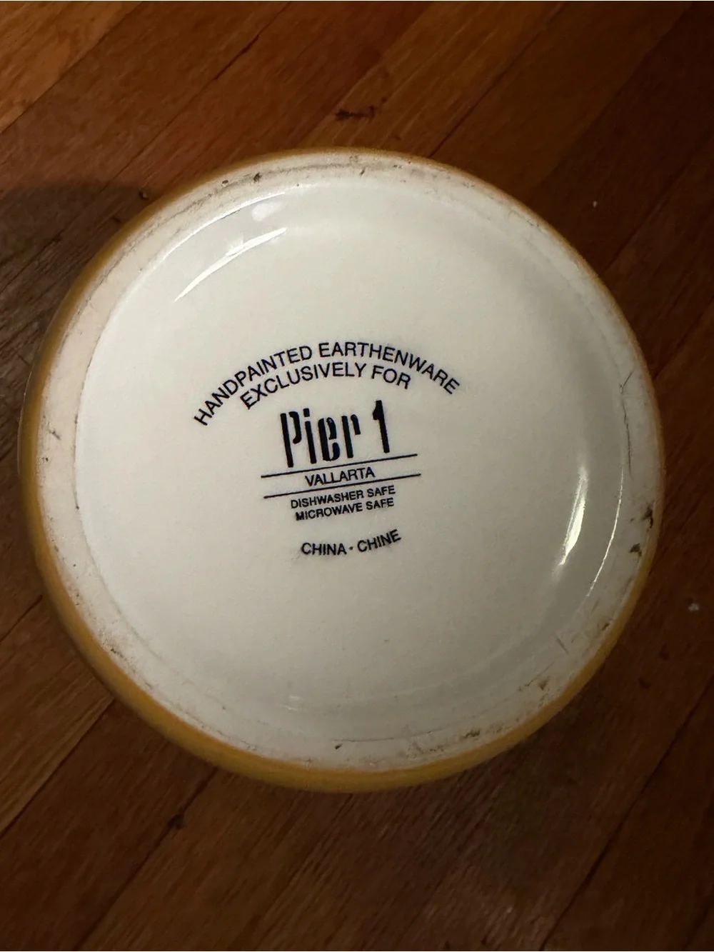 Pier 1 Hand-Painted Ceramic Retired Mediterranean Lidded Kitchen Vintage Jar